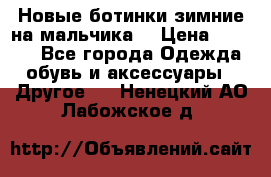 Новые ботинки зимние на мальчика  › Цена ­ 1 100 - Все города Одежда, обувь и аксессуары » Другое   . Ненецкий АО,Лабожское д.